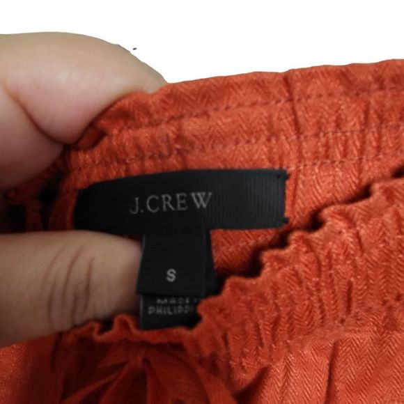 J.Crew Orange Linen Shorts Size Small - Picture 10 of 11
